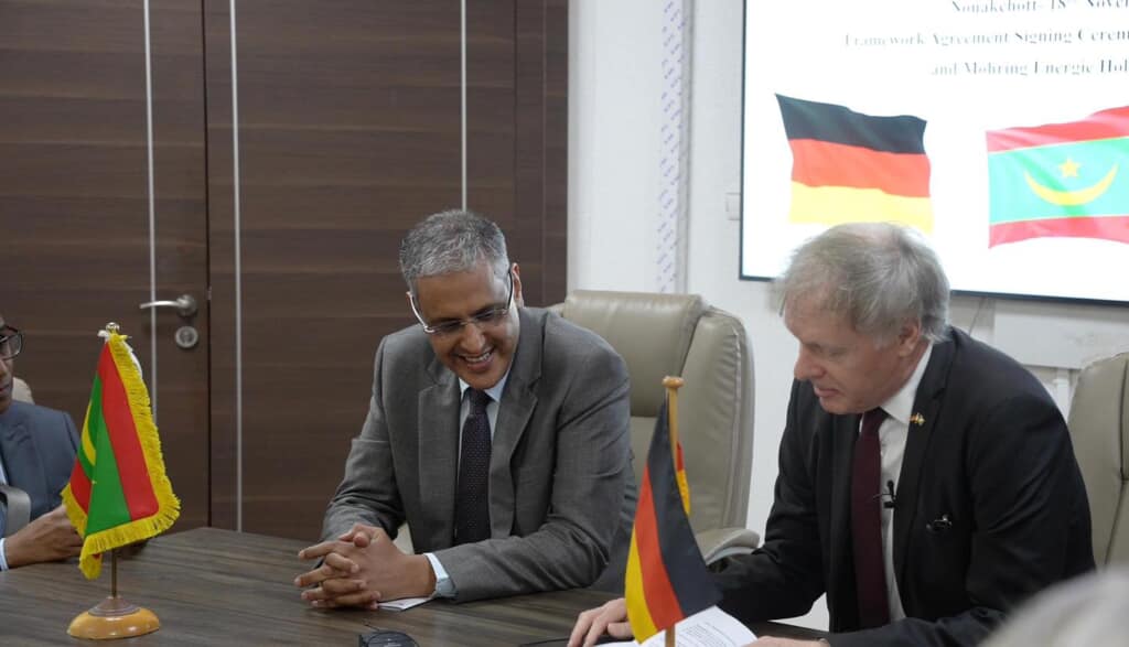 Signature par la Mauritanie d’un accord pour la production d’hydrogène vert destiné à l’exportation 