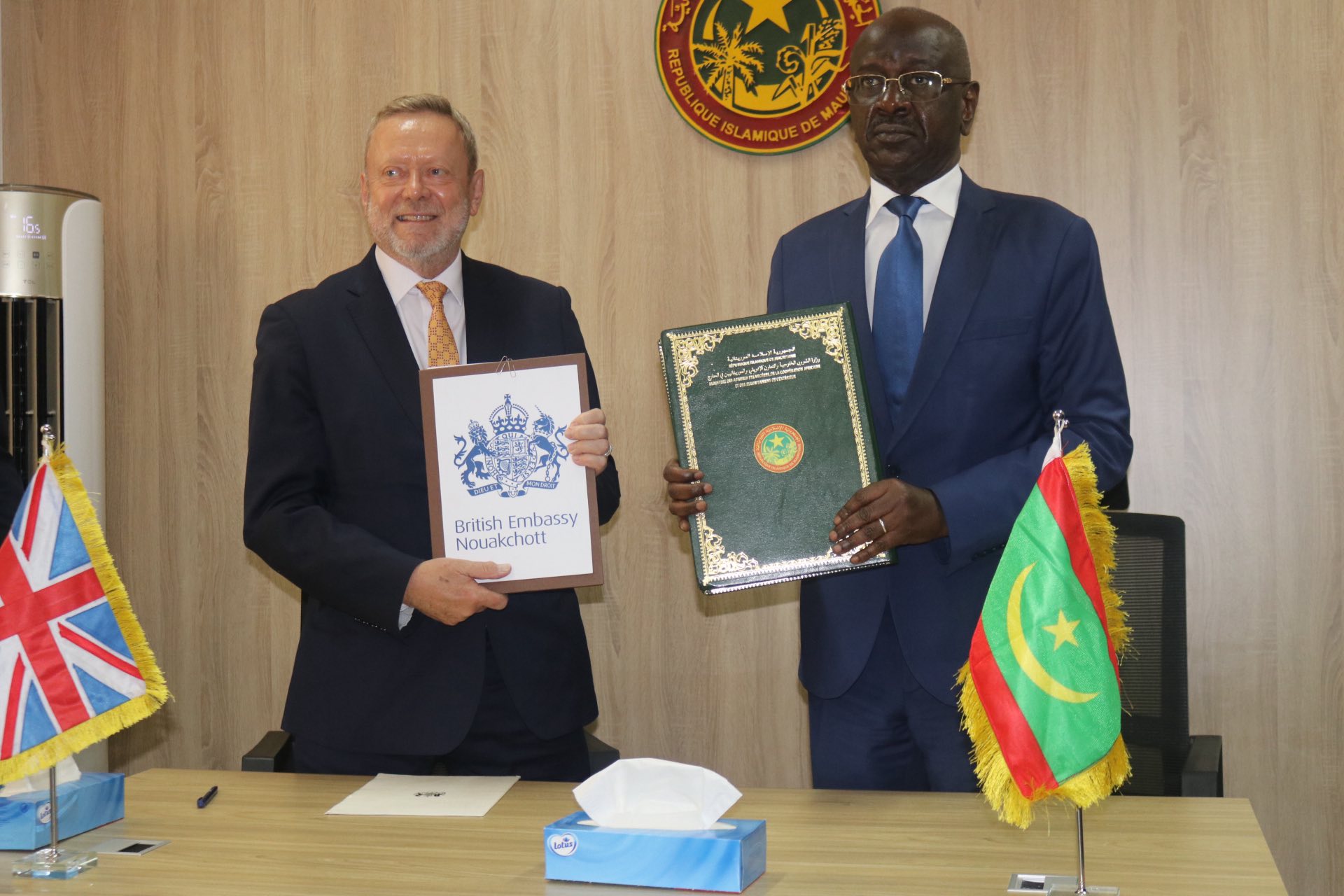 Signature d’un mémorandum d’entente entre la Mauritanie et le Royaume-Uni