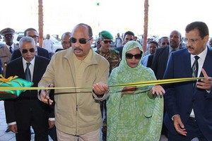 Inauguration par le président de la république du plus grand complexe commercial à Nouakchott