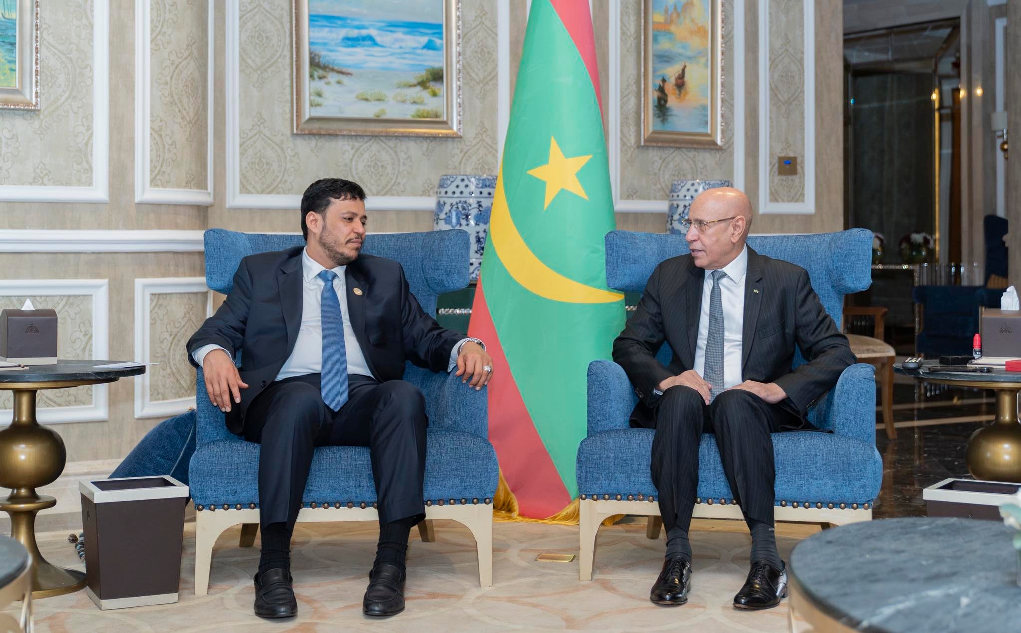 Le Président de la République rencontre le Vice-Président du Conseil présidentiel yéménite